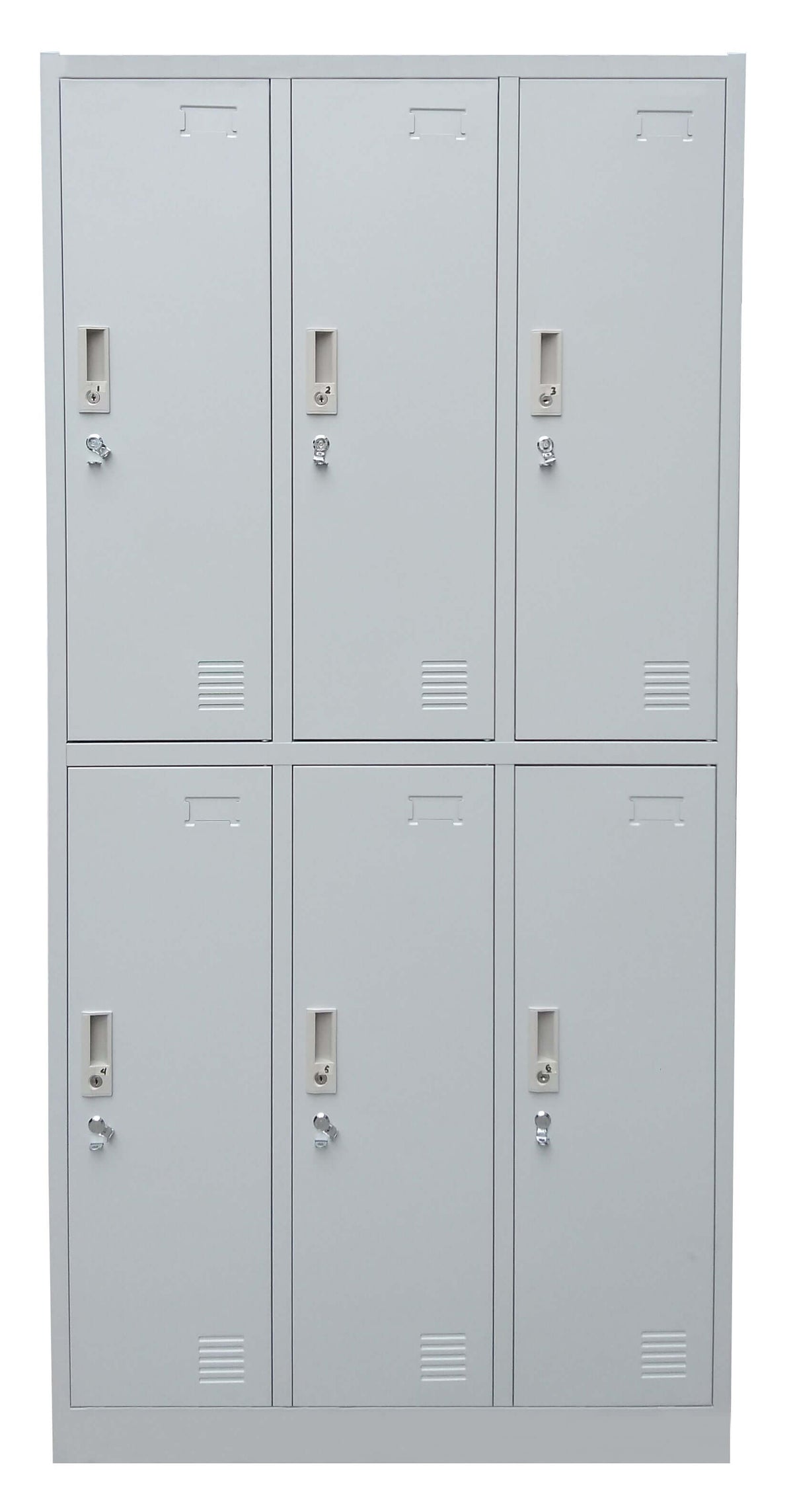 6 Door Steel Locker Cabinet Padlock Hasp DL-0645 with and Plate, Name